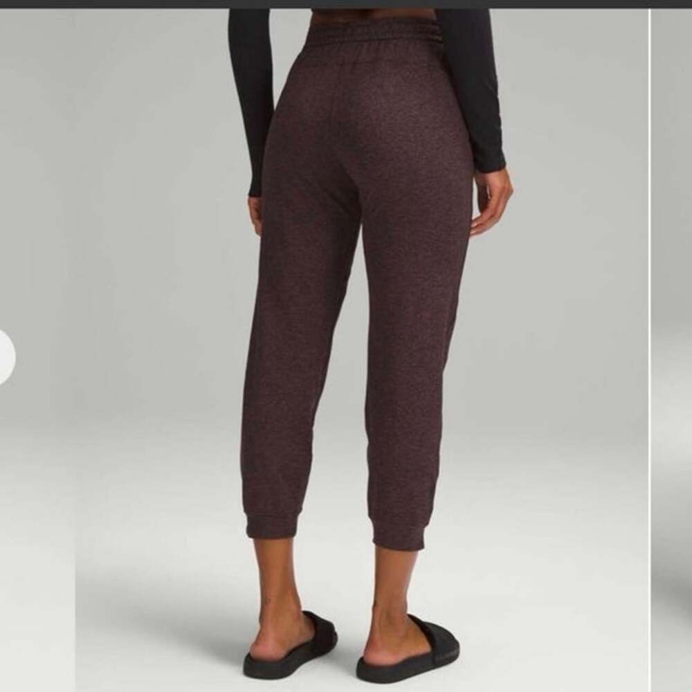Lululemon Soft Jersey Classic Fit MidRise Jogger Heathered Dark Espresso size 12
